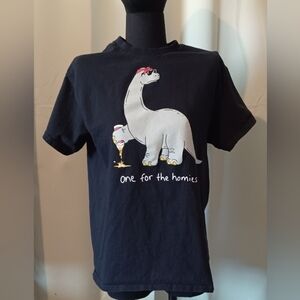 A Riot Society Black Dinosaur Graphic Tee